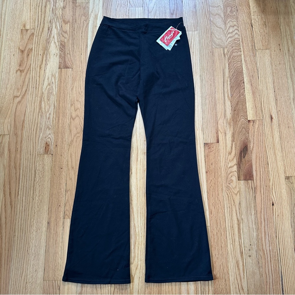 NWT Capezio Jazz Pants Cross Over Waist size Medium, Long Inseam